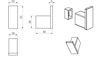 Крючок для ванной Wonzon & Woghand WW-V2301-CR хром